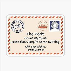 With Best Wishes Percy Jackson Sticker