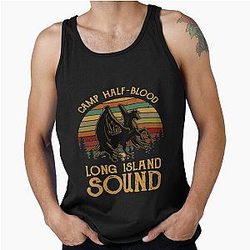 Vintage Percy Jackson Camp Half Blood Long Island Sound Sunset T-Shirt