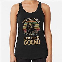 Vintage Percy Jackson Camp Half Blood Long Island Sound Sunset Tank Top