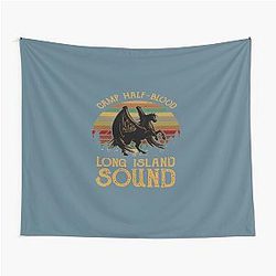 Vintage Percy Jackson Camp Half Blood Long Island Sunset Tapestry