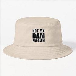 NOT MY PROBLEM. PJO Percy Jackson Joke. Green Bucket Hat