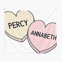 Percy Jackson Percabeth Candy Hearts Tapestry