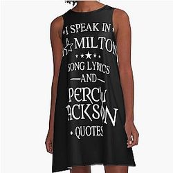 I Speak in Hamilton Song Lyrics and Percy Jackson A Line Dress