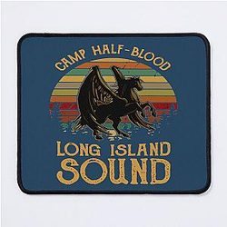 Vintage Percy Jackson Camp Half Blood Long Island Sound Sunset Mousepad