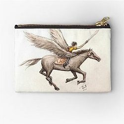 Percy Jackson and Blackjack Pen Watercolor Pouch