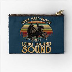 Vintage Percy Jackson Camp Half Blood Long Island Sound Sound Sunset Zipper Pouch