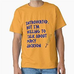 Introverted but willing to talk about Percy Jackson Classic T-Shirt