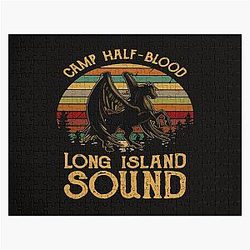 Vintage Percy Jackson Camp Half Blood Long Island Sound Sunset Jigsaw Puzzle