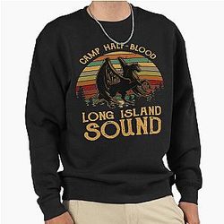 Vint Percy Jackson Camp Half Blood Long Island Sound Sunset Pullover Sweatshirt