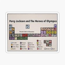 Percy Jackson Periodic Table Sticker