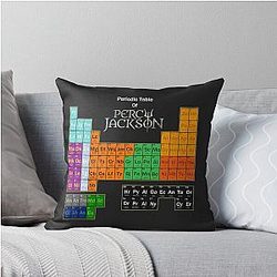 Periodic Table of Percy Jackson Throw Pillow