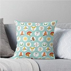 Greek Gods Mythology Percy Jackson Inspired Throw Pillow