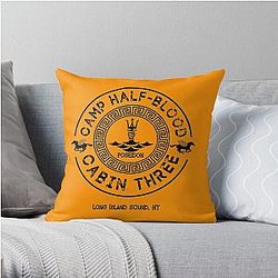Percy Jackson - Camp Half-Blood - Cabin Three - Poseidon Throw Pillow