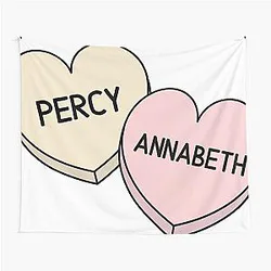 Percy Jackson - Percabeth Candy Hearts Tapestry
