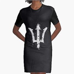 Percy Jackson  Trident Graphic T-Shirt Dress