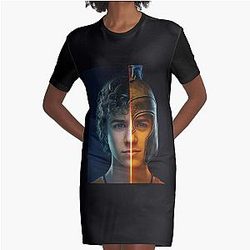 percy jackson and the olympians percy 그래픽 티셔츠 드레스