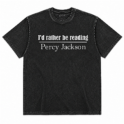 Camiseta de relámpago DTNK2406 Washed Percy Jackson T-Shirts