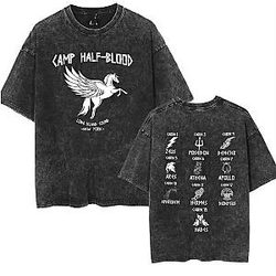 Vintage Style PTTT2906 Washed  Percy Jackson T-Shirts