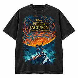 Olympians Season 3 Percy Jackson Washed T-Shirts