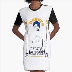 percy jackson and the olympians アリヤン・シマドリ GroverグラフィックデザイングラフィックTシャツドレス