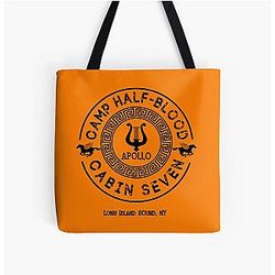 Percy Jackson - Camp Half-Blood - Cabin Seven - Apollo All Over Print Tote Bag