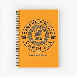 Cabin Six - Athena - Percy Jackson - Camp Half-Blood -  Spiral Notebook