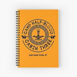 Percy Jackson - Camp Half-Blood - Kabine Drei - Poseidon Spiral Notebook