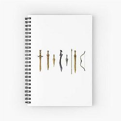 the swords of percy jackson Spiral Notebook