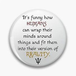 Percy Jackson -Rick Riordan Quote Pin