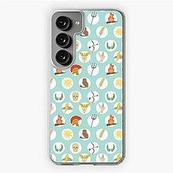 Patrón de repetición de mitología de dioses griegos - Percy Jackson Inspirado Samsung Galaxy Soft Case