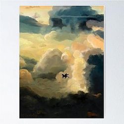 Percy Jackson - The Only Way He Feels Safe Flying Poster
