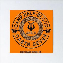 Percy Jackson - Camp Half-Blood - Cabin Seven - Apollo Poster