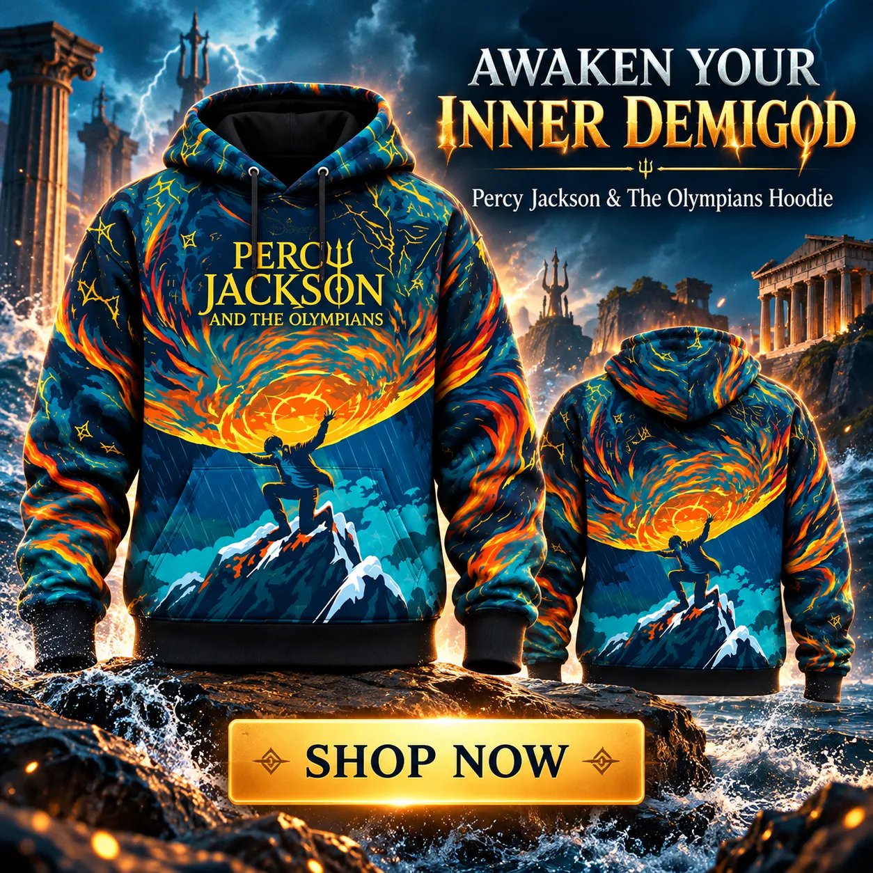 [Exclusive] Olympians Season 3 Percy Jackson Hoodies