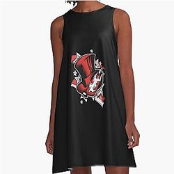 Persona 5 Royal The Phantom Thieves Logo Active 4105 A-Line Dress