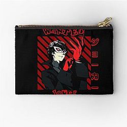 Persona 5 Joker Wanted Zipper Pouch