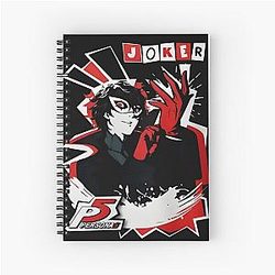 Persona 5 Joker Mens Spiral Notebook