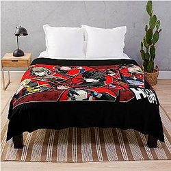Persona 5 Royal Hold Up Shattered Glass Group Collage Throw Blanket