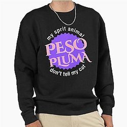 My Spirit Animal Peso Pluma Don't Tell My Cat Shirt, Peso Pluma Doble P Tour 2023 Pullover Sweatshirt