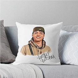 Hand Drawn Peso Pluma Throw Pillow