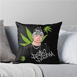 Hand drawn Peso Pluma ella baila sola Throw Pillow