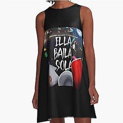 Ella Baila Sola - Eslabon Armado, Peso Pluma - Album Cover A Line Dress