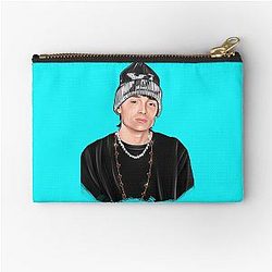 Hand drawn Peso Pluma ella solt Zipper Pouch