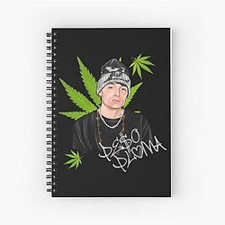 Hand drawn Peso Pluma ella baile Spiral Notebook
