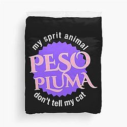 My Spirit Animal Peso Pluma Don't Tell My Cat Shirt, Peso Pluma Doble P Tour 2023 Shirt, Peso Pluma Fan Shirt, Peso Pluma 2023 Concert Shirt for Fan Duvet Cover