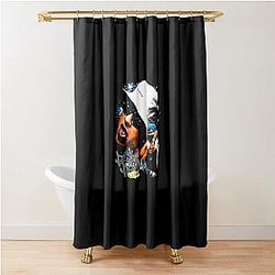 Peso Pluma Portrait Shower Curtain