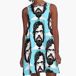 Peter Dinklage Vaporwave A-Line Dress
