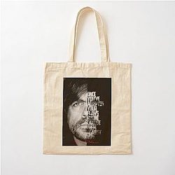 Black and Peter Dinklage Quote Cotton Tote Bag