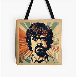 Peter Dinklage portrait Over Print Tote Bag
