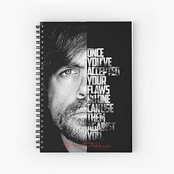 Black and Peter Dinklage Quote Spiral Notebook