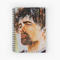 Abstract Portrait Acrylic Painting of Peter Dinklage Spiral Notepad